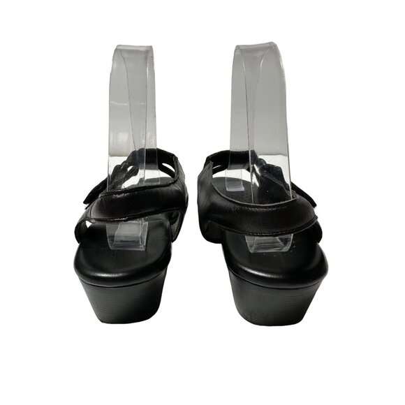 SAS Suntimer Tripad Comfort EZ black leather Heel Strap Sandals Size 7.5M - Picture 3 of 12